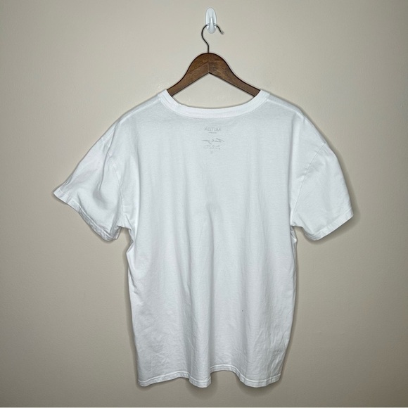 Aritzia Limited Edition 100% Cotton Sponsor Tee  Shirt White w Gold Logo 1X - Picture 5 of 9